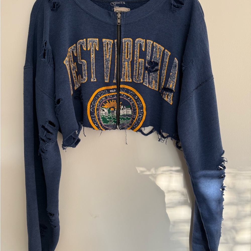 West Virginia Cropped Sweatshirt